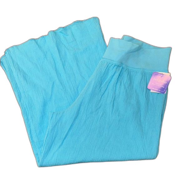 Fresh Produce Gauzy Cotton Capri Wide Leg Pants, Size Small NWT - Picture 1 of 8